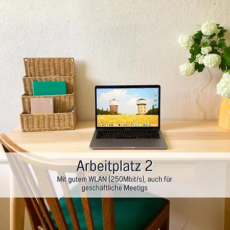 Lejlighed Am Maximilianpark - Dachterrasse, Highspeed-wlan, 2 Schlafzimmer *
