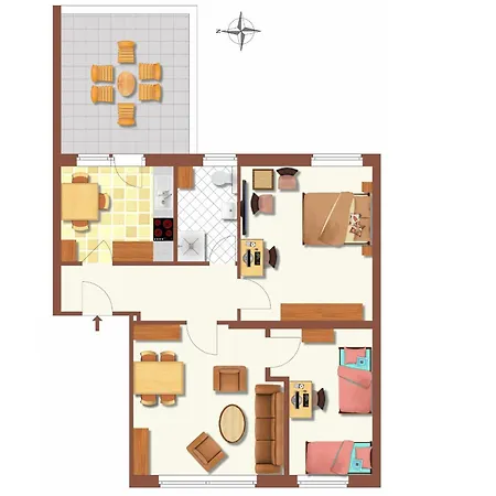 Am Maximilianpark - Dachterrasse, Highspeed-wlan, 2 Schlafzimmer Διαμέρισμα *