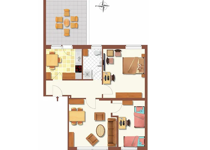 Am Maximilianpark - Dachterrasse, Highspeed-wlan, 2 Schlafzimmer アパート *